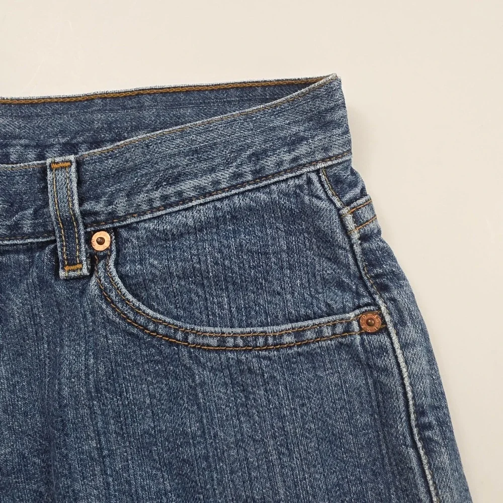 Levi's 550 Denim Shorts Mens 30 Blue Relaxed Fit Medium Wash Cotton 5-Pocket Y2K